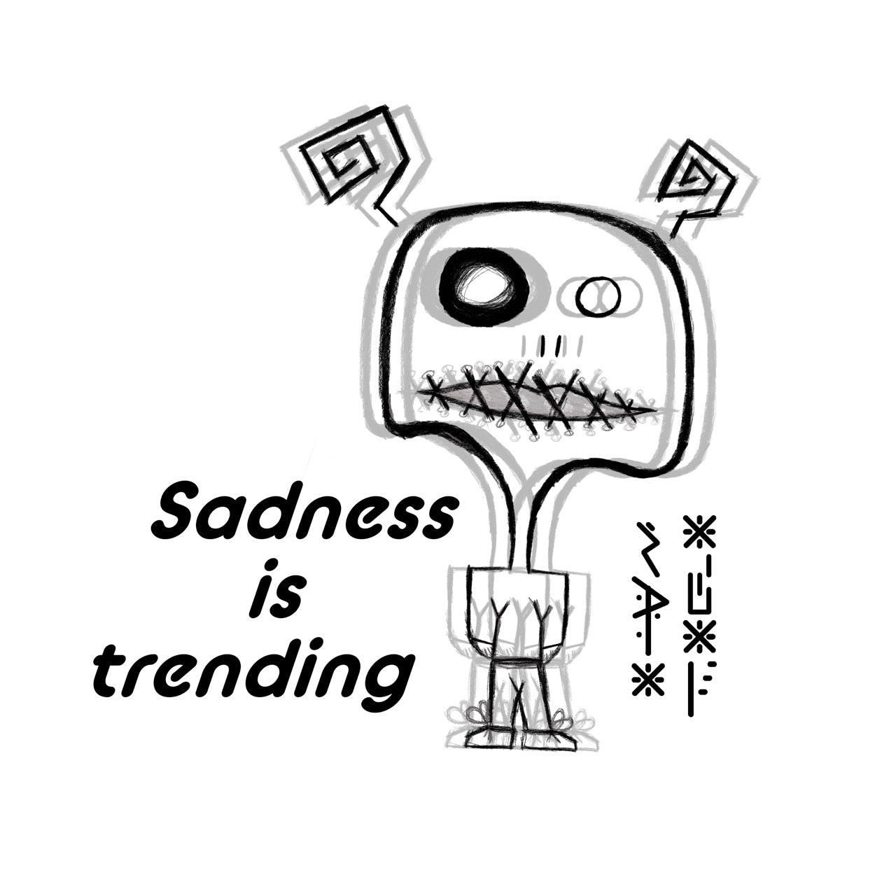 SADNESS IS TRENDING GRAPHIC TEE